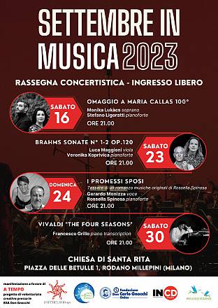 Settembre in musica: note di eleganza e solidarietà a rodano millepini
